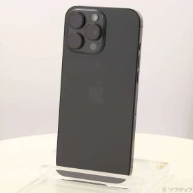 〔中古品〕 iPhone16 Pro Max 256GB ブラックチタニウム MYWG3J／A SIMフリー【344】