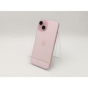 【中古】【赤ロム保証あり】Apple 楽天モバイル 【SIMフリー】 iPhone 15 128GB ピンク MTMJ3J/A【ECセンター】保証期間１ヶ月【ランクB】