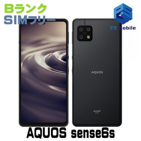 ☆良品中古☆SH-RM19s AQUOS sense6s ブラック 174001-