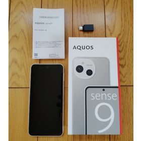シャープ(SHARP)の【中古】AQUOS sense9 SHARP SH-M29 128GB ﾎﾜｲﾄ(スマートフォン本体)