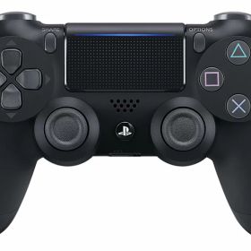 【純正品】ワイヤレスコントローラー (DUALSHOCK 4) ジェット・ブラック (CUH-ZCT2J) [video game]