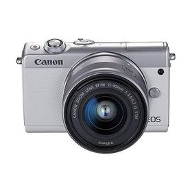 Canon ミラーレス一眼カメラ EOS M100 EF-M15-45 IS STM レンズキット(ホワイト) EOSM100WH1545ISSTML