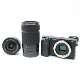 【中古】 《並品》 SONY α6400 ダブルズームレンズキット ILCE-6400Y ブラック 【モーターギアブロック部品交換/1群2群3-5群レンズ交換修理/各部点検済】 [ デジタルカメラ ]