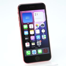 【液晶美品】SIMフリー iPhone SE 第2世代 256GB レッド