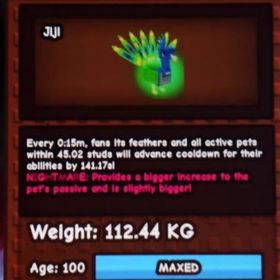 庭を成長させる デカペ クジャク 110kg スキル | ロブロックス(ROBLOX)のアカウントデータ、RMTの販売・買取一覧