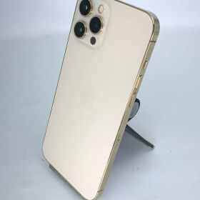 【中古・バッテリー劣化・フレームキズ有】iPhone 12 ProMax 256GB ゴールド simロック解除済