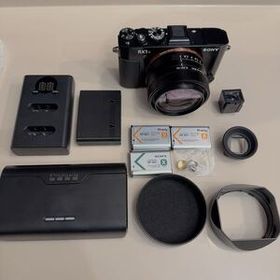 SONY RX1RII Cyber-shot DSC-RX1RM2 メタルフード バッテリー フィルター 充電器付き コンデジ rx1r ii サイバーショット haoge