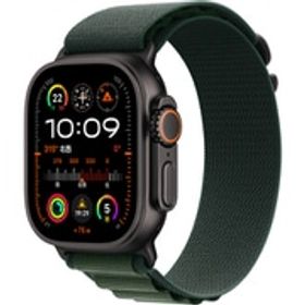 アップル Apple Apple Watch Ultra 2（GPS + Cellularモデル）- 49mmブラックチタニウムケースとダークグリーンアルパインループ - L MX4T3J/A