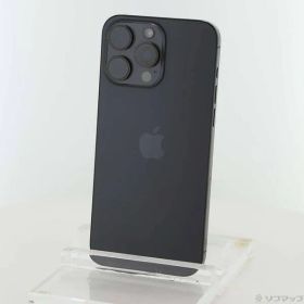 〔中古品〕 iPhone15 Pro Max 256GB ブラックチタニウム MU6P3J／A SIMフリー【377】