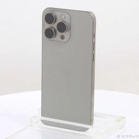 〔中古品〕 iPhone15 Pro Max 256GB ナチュラルチタニウム MU6R3J／A SIMフリー【348】