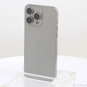 〔中古品〕 iPhone15 Pro Max 256GB ナチュラルチタニウム MU6R3J／A SIMフリー【297】