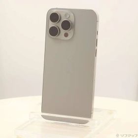 〔中古品〕 iPhone15 Pro Max 256GB ナチュラルチタニウム MU6R3J／A SIMフリー【295】