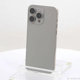 〔中古品〕 iPhone15 Pro Max 256GB ナチュラルチタニウム MU6R3J／A SIMフリー【352】
