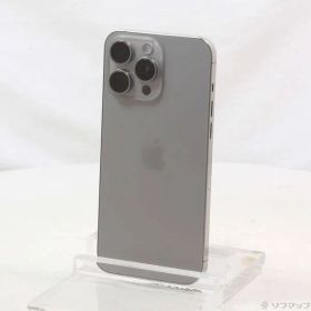 〔中古品〕 iPhone15 Pro Max 256GB ナチュラルチタニウム MU6R3J／A SIMフリー【251】