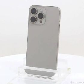 〔中古品〕 iPhone15 Pro Max 256GB ナチュラルチタニウム MU6R3J／A SIMフリー【371】