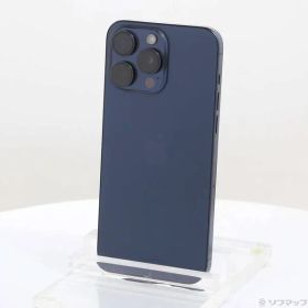〔中古品〕 iPhone15 Pro Max 256GB ブルーチタニウム MU6T3J／A SIMフリー【344】