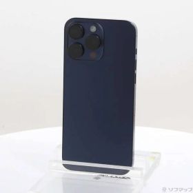 〔中古品〕 iPhone15 Pro Max 256GB ブルーチタニウム MU6T3J／A SIMフリー【377】