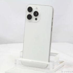 〔中古品〕 iPhone15 Pro Max 1TB ホワイトチタニウム MU703J／A SIMフリー【348】