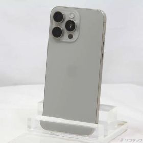 〔中古品〕 iPhone15 Pro Max 1TB ナチュラルチタニウム MU713J／A SIMフリー【348】