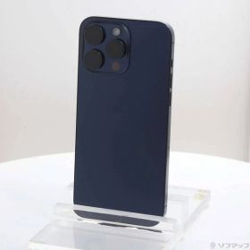 〔中古品〕 iPhone15 Pro Max 256GB ブルーチタニウム MU6T3J／A SIMフリー【344】