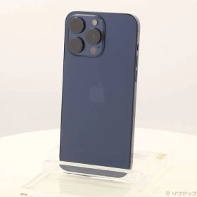〔中古品〕 iPhone15 Pro Max 256GB ブルーチタニウム MU6T3J／A SIMフリー【297】