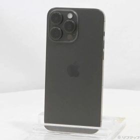 〔中古品〕 iPhone15 Pro Max 256GB ブラックチタニウム MU6P3J／A SIMフリー【258】