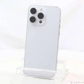 〔中古品〕 iPhone15 Pro Max 256GB ホワイトチタニウム MU6Q3J／A SIMフリー【269】