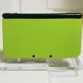 【動作品 良品】 New Nintendo 3DS LL ライム×ブラック 本体 ／ 24時間内発送 東京発送 厳重梱包