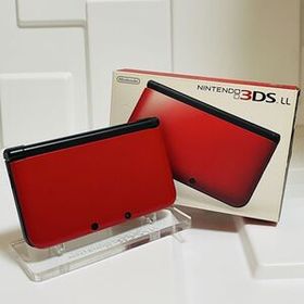 【動作品 良品】 Nintendo 3DS LL レッド×ブラック 本体+箱+説明書 ／ 24時間内発送 東京発送 厳重梱包
