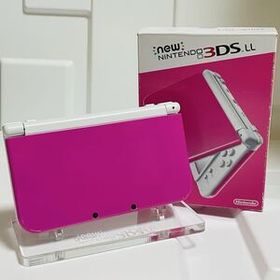 【動作品 良品】 New Nintendo 3DS LL ピンク×ホワイト 本体+箱+説明書 ／ 24時間内発送 東京発送 厳重梱包