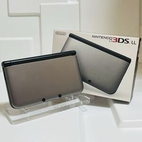 【動作品 良品】 Nintendo 3DS LL シルバー×ブラック 本体+箱+説明書 ／ 24時間内発送 東京発送 厳重梱包