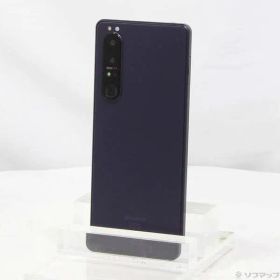 〔中古品〕 Xperia 1 III 256GB フロストパープル SO-51B docomoロック解除SIMフリー【344】