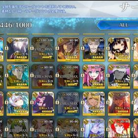 （★5 宝具5鯖46種以上）星5全種186/470体_宝具5多数ほぼクラスススコア育成済 | FGOのアカウントデータ、RMTの販売・買取一覧