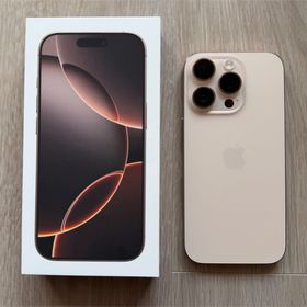 アップル(Apple)の【バッテリー100%】iPhone16 Pro 128GB デザートチタニウム(スマートフォン本体)