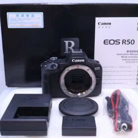 【ほぼ新品】Canon EOS R50 ボディ ブラック/APS-C/約375g EOS R50 BK ミラーレス一眼カメラ