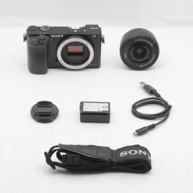 【良品】SONY ソニー α6000 パワーズームレンズキット ILCE-6000L B JS129-00797