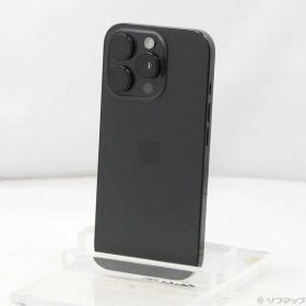 〔中古品〕 iPhone16 Pro 256GB ブラックチタニウム MYN03J／A SIMフリー【349】