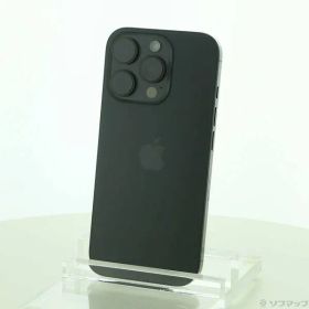 〔中古品〕 iPhone16 Pro 256GB ブラックチタニウム MYN03J／A SIMフリー【297】