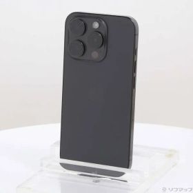 〔中古品〕 iPhone15 Pro 128GB ブラックチタニウム MTU73J／A SIMフリー【198】