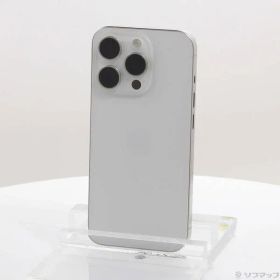 〔中古品〕 iPhone15 Pro 256GB ホワイトチタニウム MTUD3J／A SIMフリー【348】