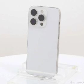 〔中古品〕 iPhone15 Pro 256GB ホワイトチタニウム MTUD3J／A SIMフリー【344】