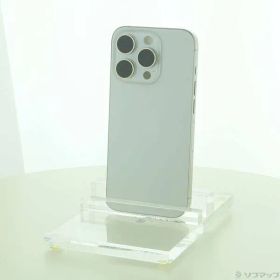 〔中古品〕 iPhone15 Pro 256GB ホワイトチタニウム MTUD3J／A SIMフリー【297】