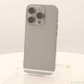 〔中古品〕 iPhone15 Pro 256GB ナチュラルチタニウム MTUF3J／A SIMフリー【377】