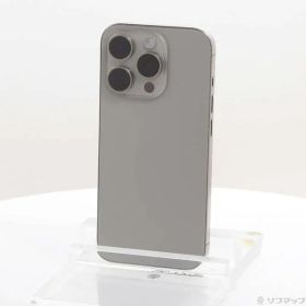 〔中古品〕 iPhone15 Pro 256GB ナチュラルチタニウム MTUF3J／A SIMフリー【295】