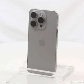〔中古品〕 iPhone15 Pro 256GB ナチュラルチタニウム MTUF3J／A SIMフリー【348】