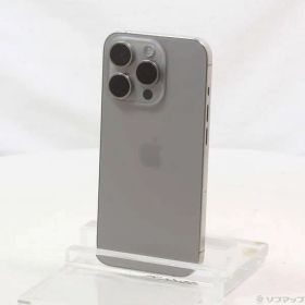 〔中古品〕 iPhone15 Pro 256GB ナチュラルチタニウム MTUF3J／A SIMフリー【297】