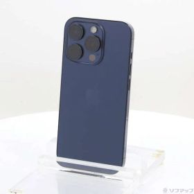 〔中古品〕 iPhone15 Pro 128GB ブルーチタニウム MTUA3J／A SIMフリー【348】