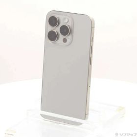 〔中古品〕 iPhone15 Pro 128GB ナチュラルチタニウム MTU93J／A SIMフリー【305】