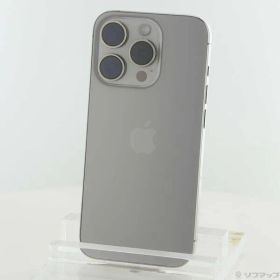 〔中古品〕 iPhone15 Pro 128GB ナチュラルチタニウム MTU93J／A SIMフリー【258】