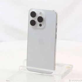〔中古品〕 iPhone15 Pro 128GB ホワイトチタニウム MTU83J／A SIMフリー【377】